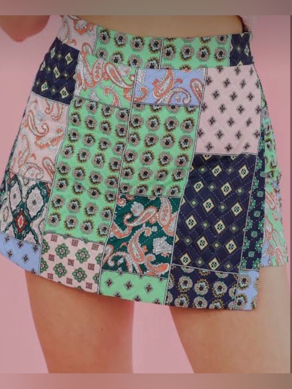 Quilted Patchwork Skort